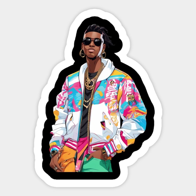 Hip Hop Style Sticker by animegirlnft